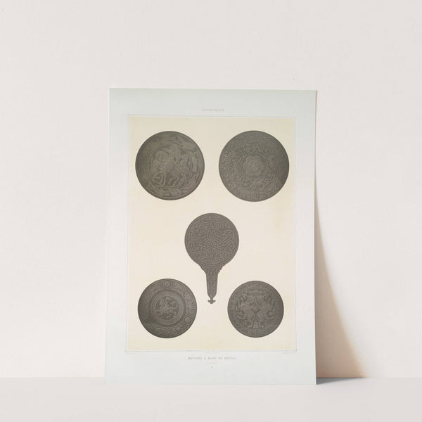 Arabesques; miroirs a main en métail, revers by Émile Prisse d'Avennes