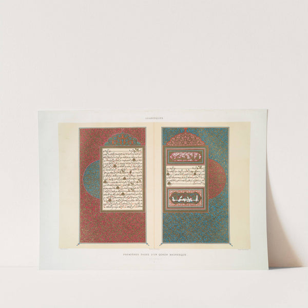 Arabesques; premières pages d'un Qorân mauresque (XVIIIe. siècle); 2 by Émile Prisse d'Avennes
