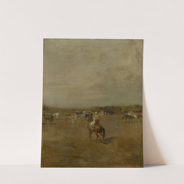 Arabian Encampment (ca. 1847) by Eugène Fromentin