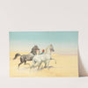 Arabian horses in the desert by John Alexander Harrington Bird