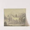 Arabian horses (1797) by Johann Georg Pforr