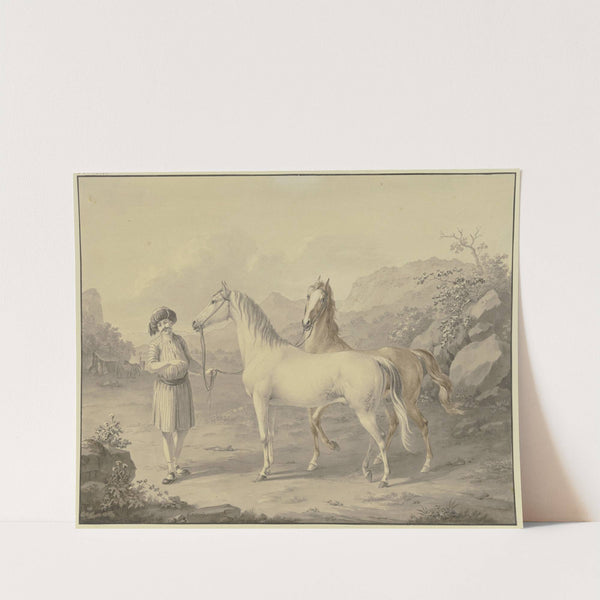 Arabian horses (1797) by Johann Georg Pforr