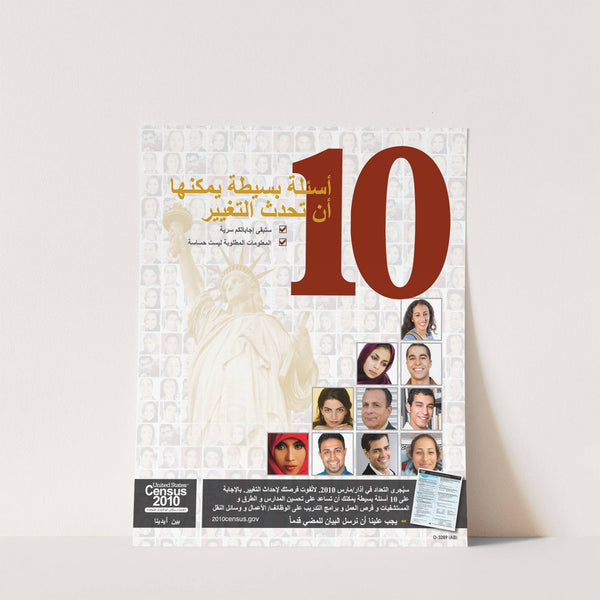 Arabic Awareness Poster (2010) by Bureau of the Census