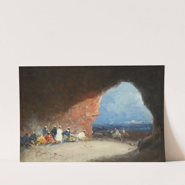 Arabs in a Cave by the Sea by Mariano Fortuny Marsal