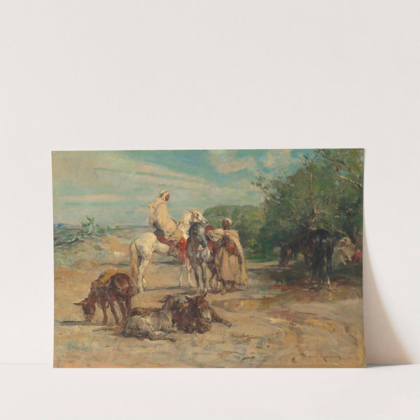Arabs on horseback by Henri Émilien Rousseau