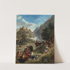 Arabs Skirmishing in the Mountains (1863) by Eugène Delacroix