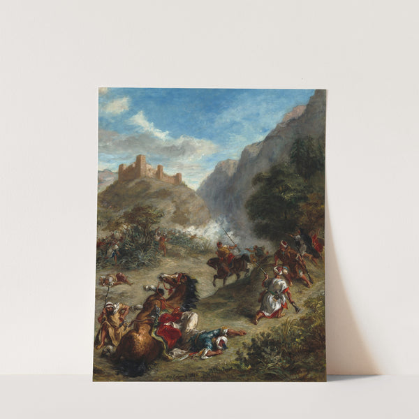 Arabs Skirmishing in the Mountains (1863) by Eugène Delacroix