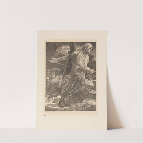 Arbeider die een touw laat vieren (1881-1934) by Johannes Josephus Aarts