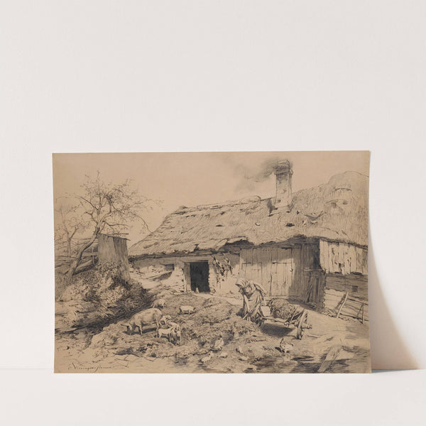 Arbeit am Bauernhof by Olga Wisinger-Florian