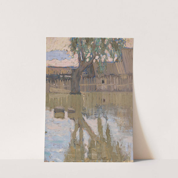 Arbre et son reflet dans l’eau (1907) by Vladimir Baranov-Rossiné