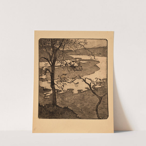 Arbres au-dessus d’un estuaire (Trees above the Estuary) (1892) by Armand Seguin