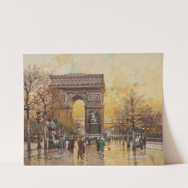 Arc de Triomphe in the Fall by Eugène Galien-Laloue