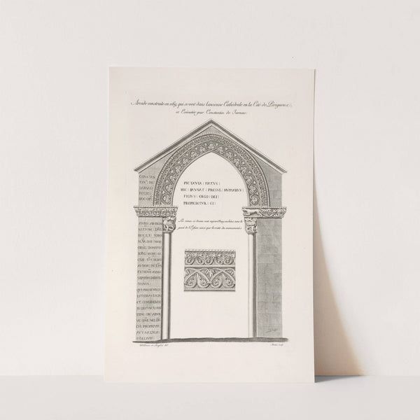 Arcade construite en 1169, qui se voit dans l'ancienne cathédrale en la cité de Périgueux, et exécuté par Constantin de Jarnac. by Nicolas Xavier Willemin