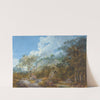Arcadian Landscape with an Obelisk by Salomon Gessner