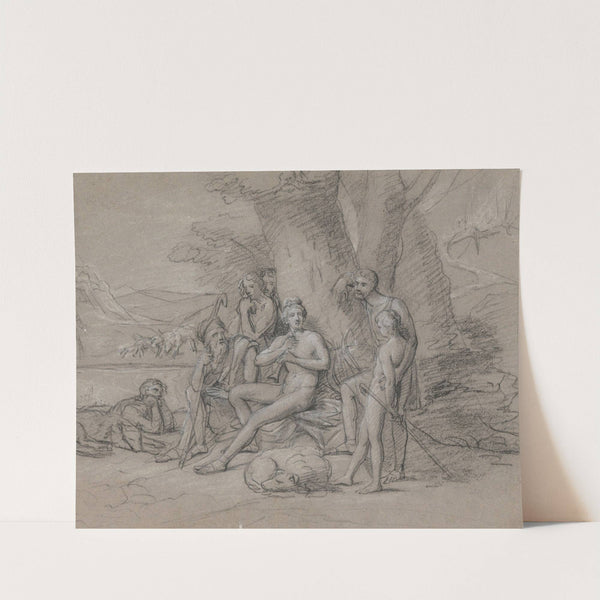 Arcadian Scene with Apollo by Jean Antoine Verschaeren
