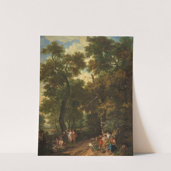 Arcadisch landschap met musicerende en dansende herders (1771) by Jurriaan Andriessen