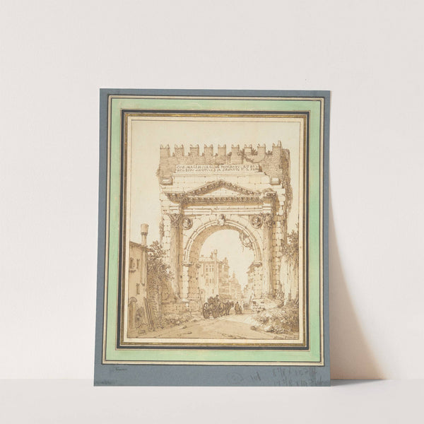 Arch of Augustus, Rimini by Louis-François Cassas