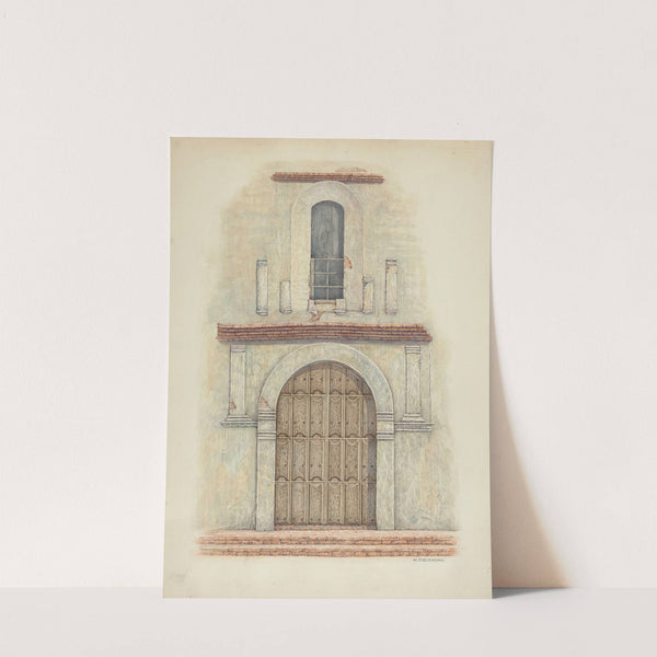 Arched Doorway Mission San Diego by William Kieckhofel