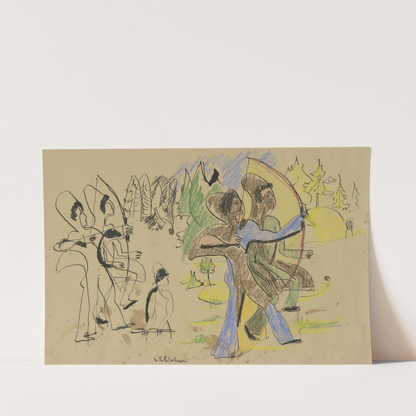 Archers (1935) by Ernst Ludwig Kirchner