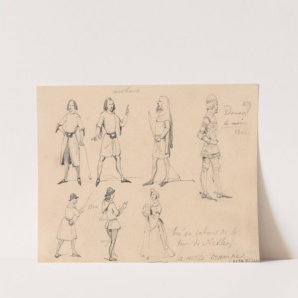 Archers, a Woman and Edward, Prince of Wales, the Black Prince by Nicaise De Keyser