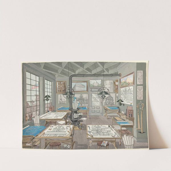 Architect's Drafting Room, 1884 by Perkins Harnly
