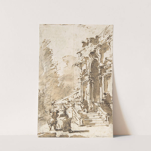 Architectural Capriccio; Garden Entrance to a Palace (1712–93) by Francesco Guardi