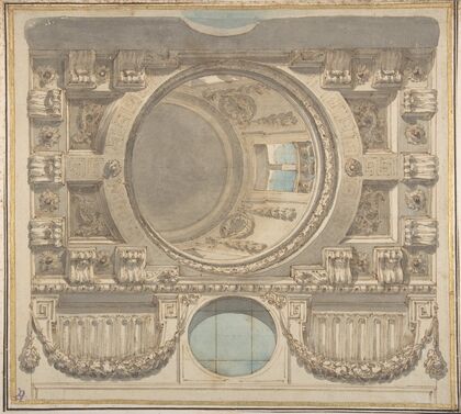 Architectural Design for a Ceiling with a Dome