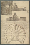 Architectural Drawing for a Chapel and Hospital
