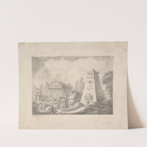 Architectural Fantasy (19th century) by Joseph Rose Lemercier