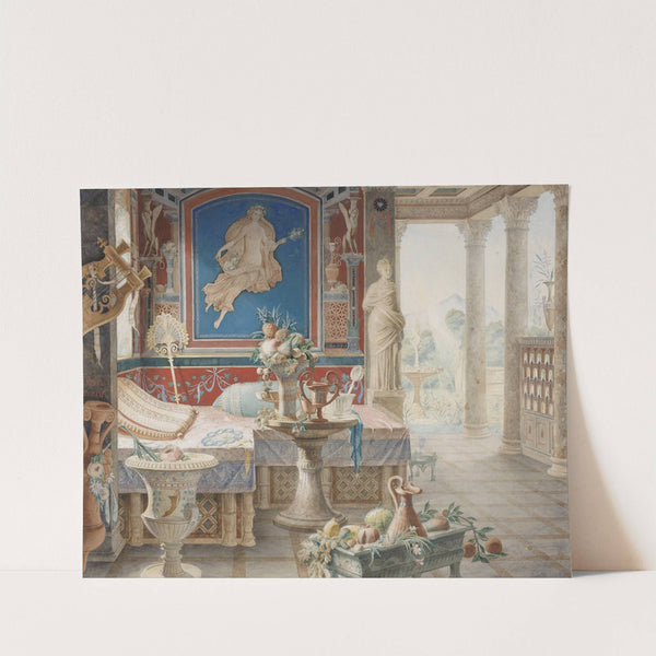 Architectural Fantasy in the Style of Pompeii by Félix Duban