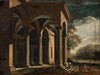 Architectural fantasy, palace in landscape
