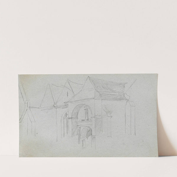 Architectural Study (1860s) by Ernest Meissonier