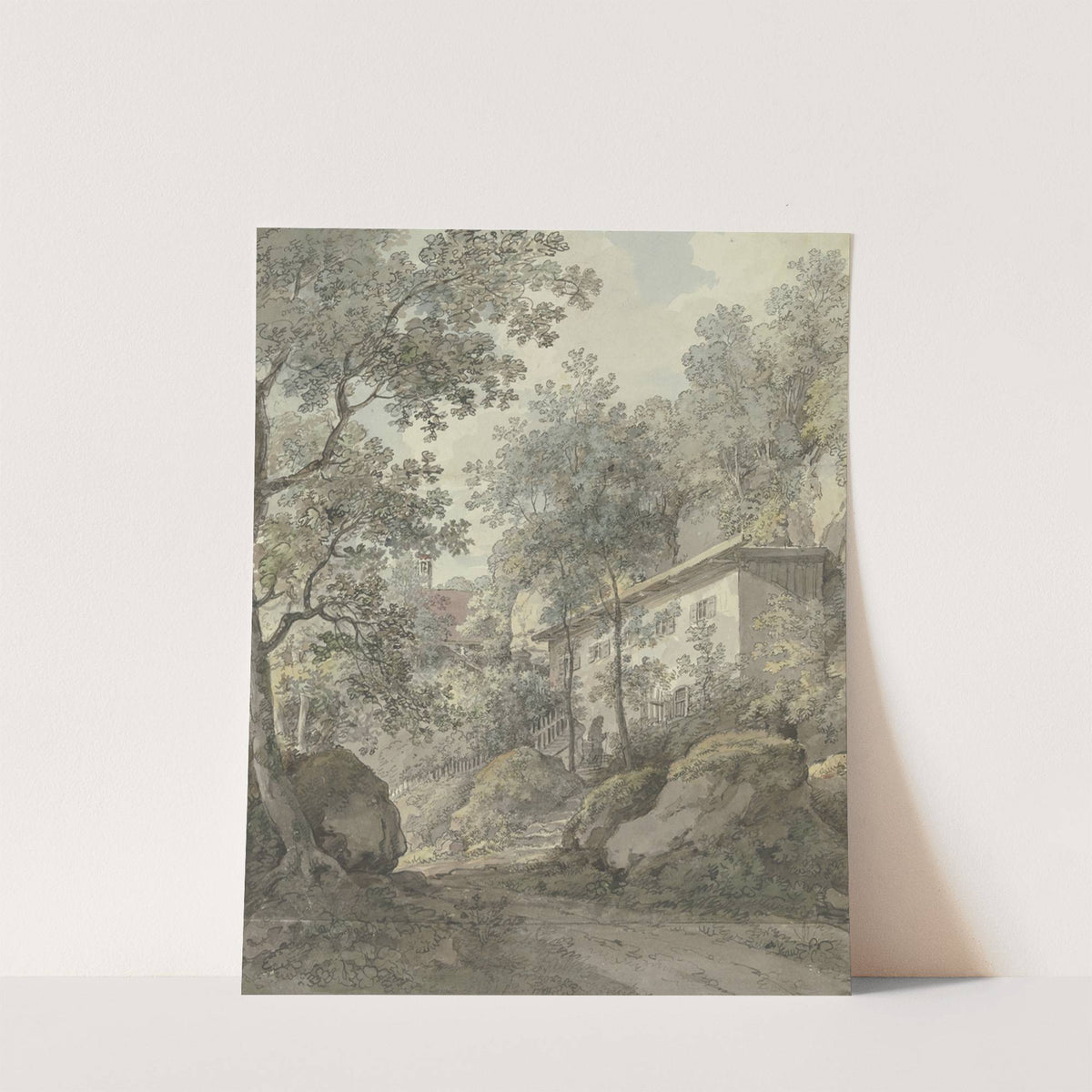 Architectural study by Johann Georg von Dillis