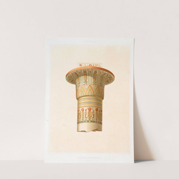 Architecture; colonne du Ramesseum (Thèbes) by Émile Prisse d'Avennes