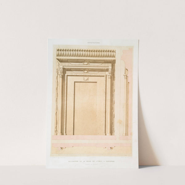 Architecture; décoration de la niche de l'eimisi, a Denderah ; (règne de Trajan) by Émile Prisse d'Avennes