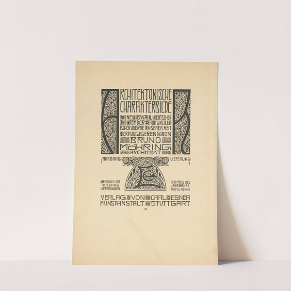 Architektonische Charakterbilder, hg. von Bruno Möhring (1900 - 1902) by Melchior Lechter