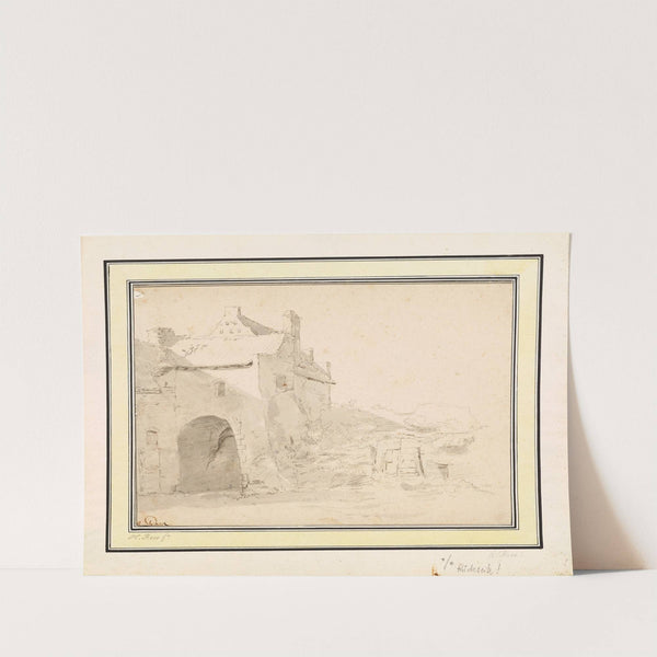 Architektonische Studie Zinnenturm by Johann Heinrich Roos