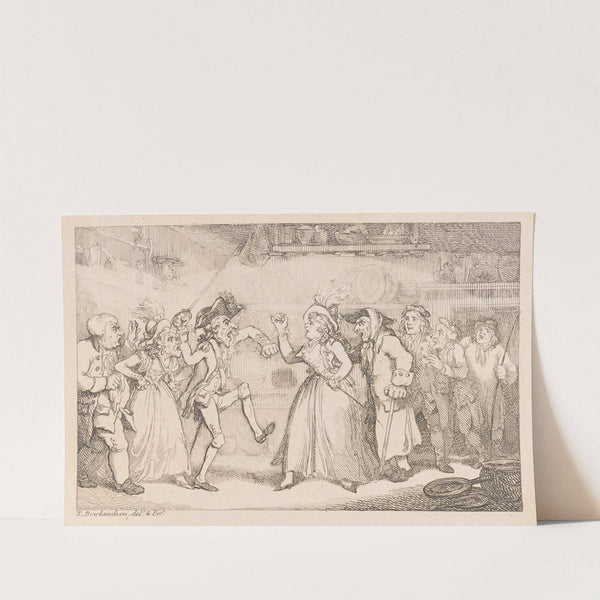 Argument in kitchen by Thomas Rowlandson