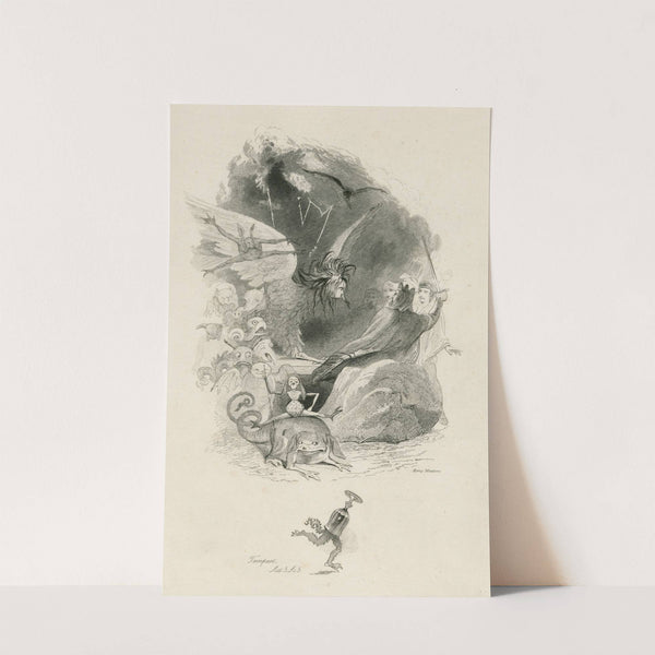 Ariel; ‘You fools!’… Tempest, act 3. sc. 3 by Joseph Kenny Meadows