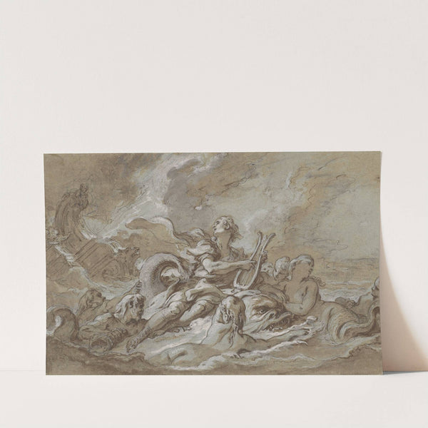 Arion Rescued from Shipwreck by a Dolphin (1747-1748) by François Boucher