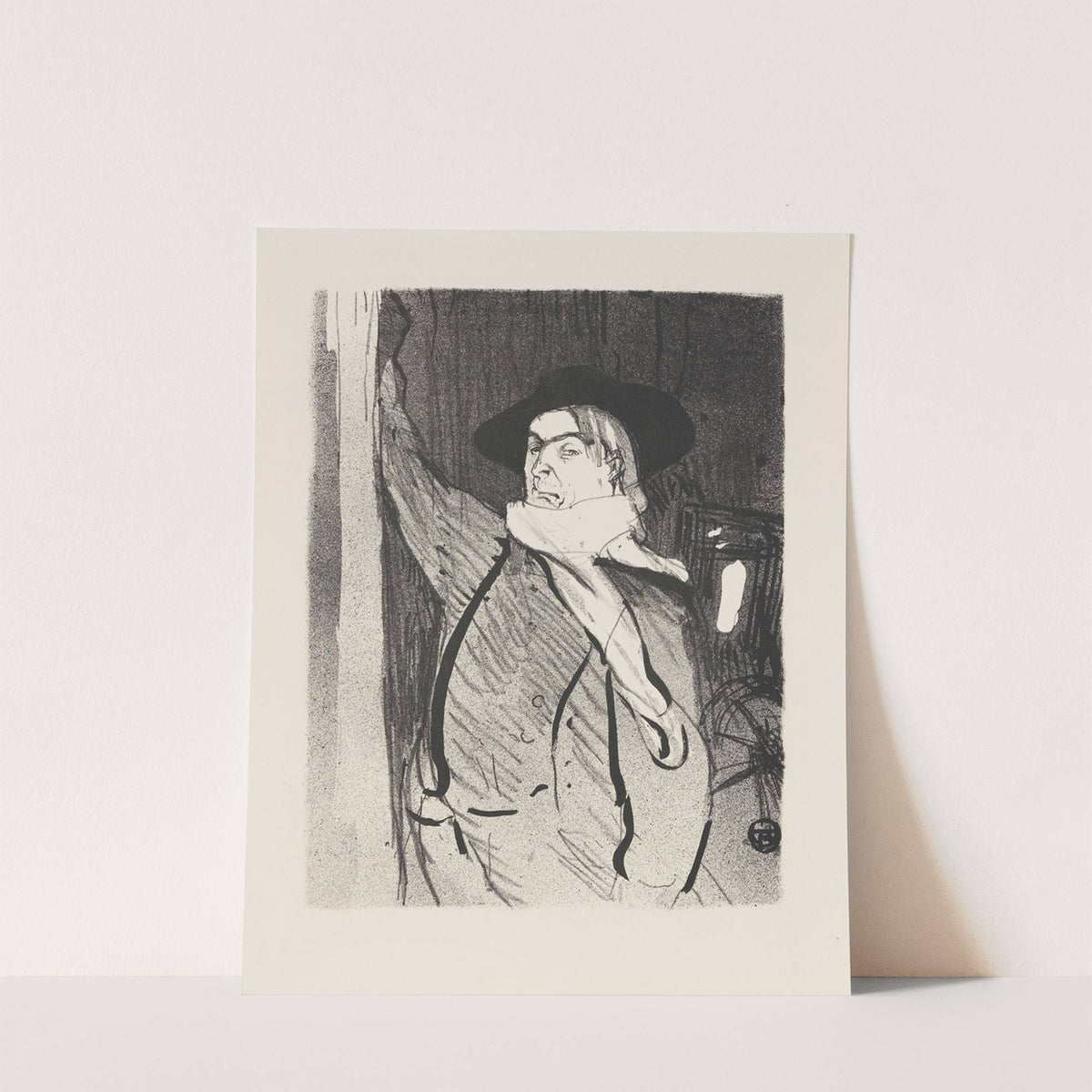 Aristide Bruant (1893) by Henri de Toulouse-Lautrec
