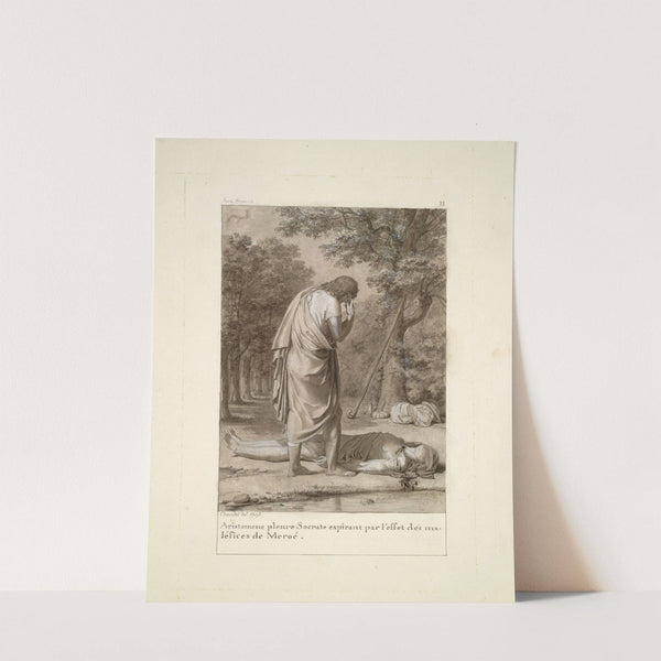 Aristomenes Mourning the Death of Socrates from the Bewitchment of Meroë (1795) by Antoine-Denis Chaudet
