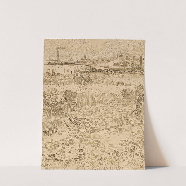 Arles; View from the Wheatfields (1888) by Vincent van Gogh
