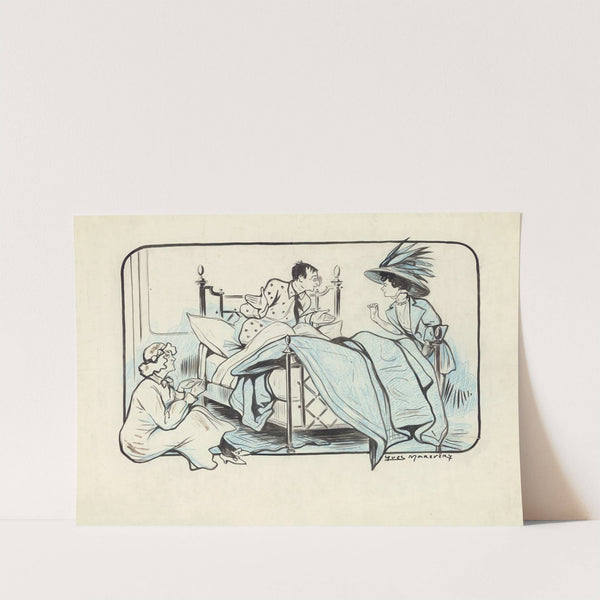 Armande Cassive, Marcel Simon et Suzanne Carlix dans ‘Occupe-toi d’Amélie’ de Georges Feydeau (1908) by Yves Marevéry