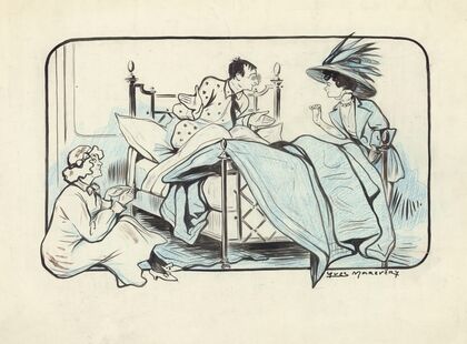 Armande Cassive, Marcel Simon et Suzanne Carlix dans Occupe-toi d’Amélie de Georges Feydeau (1908)