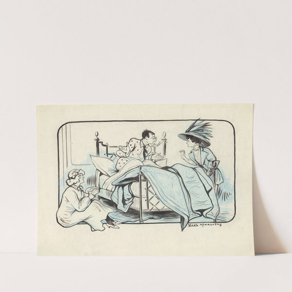 Armande Cassive, Marcel Simon et Suzanne Carlix dans Occupe-toi d’Amélie de Georges Feydeau (1908) by Yves Marevéry