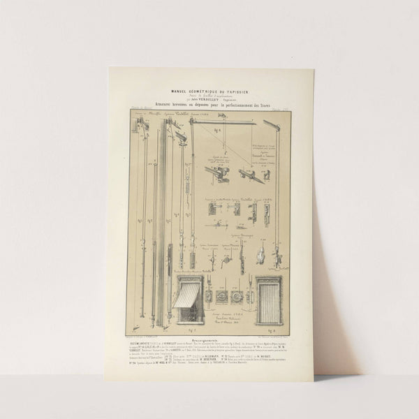 Armatures brévetées ou déposées pur le perfectionnement des stores. (1859) by Jules Verdellet