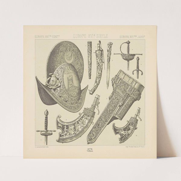 Armes diverses (1876-1888) by Auguste Racinet