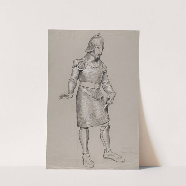 Armoured Knight with a Sword at His Side (1896) by Hans Thoma