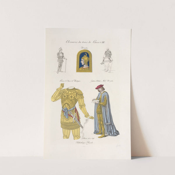 Armures du tems de Louis XII. No. 7231. Heures d'Anne de Bretagne. Épitres d'Ovide MS. no. 7231. by Nicolas Xavier Willemin